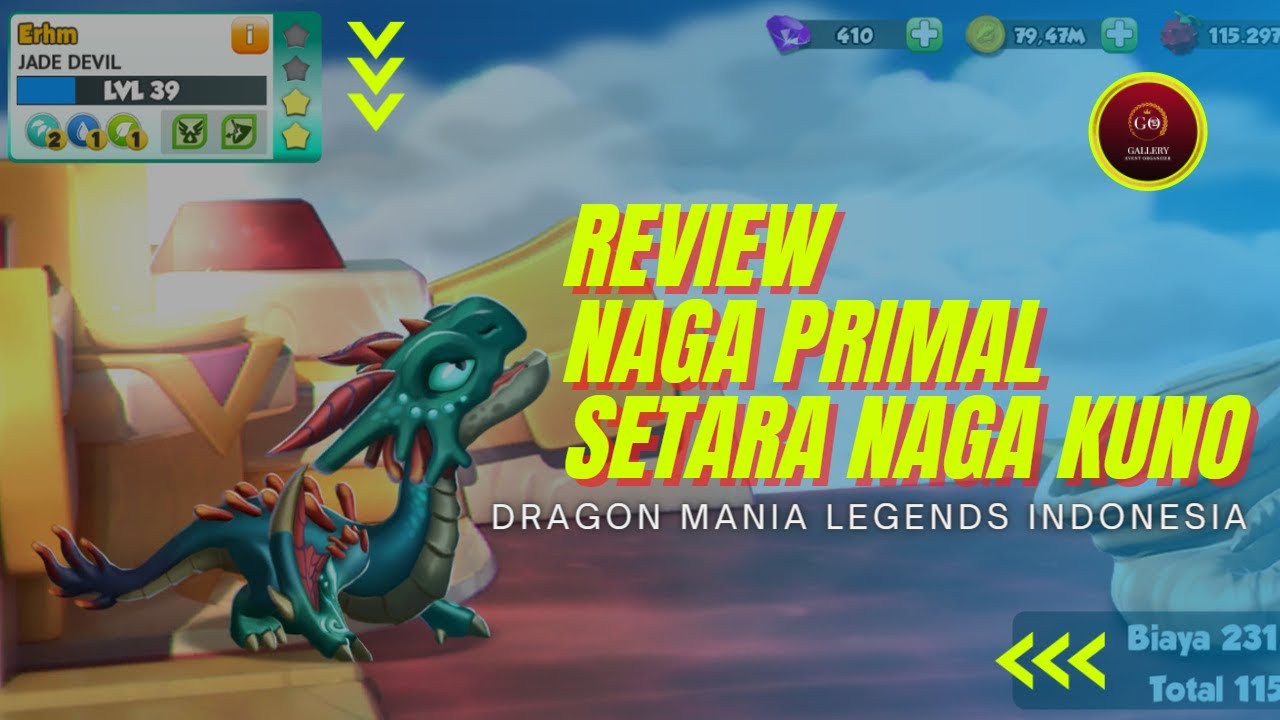 Review Naga Jade Devil Elemen Primal Pass DML | Dragon Mania Legends