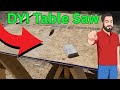 DYI job site table saw using a worm drive skill saw