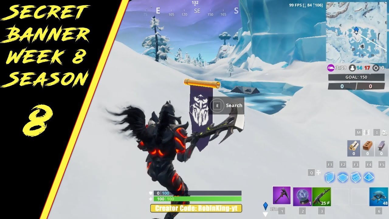 Find the Secret banner in loading screen #8 season 8 (FORTNITE)