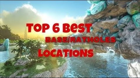 TOP 6 BEST RATHOLES ON CRYSTAL ISLES | ARK OFFICIAL PVP | SMALL TRIBES | HIDDEN BASE SPOT