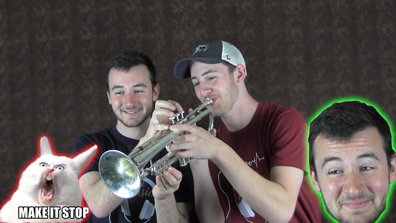 2 Musicians 1 Trumpet! *Hilarious* - YouTube