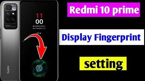 redmi 10 prime in display fingerprint setting/redmi 10 me in display fingerprint lock kaise lagaye