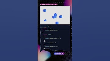 Css cube loading Animation#css​ #html​ #javascript​ #coding