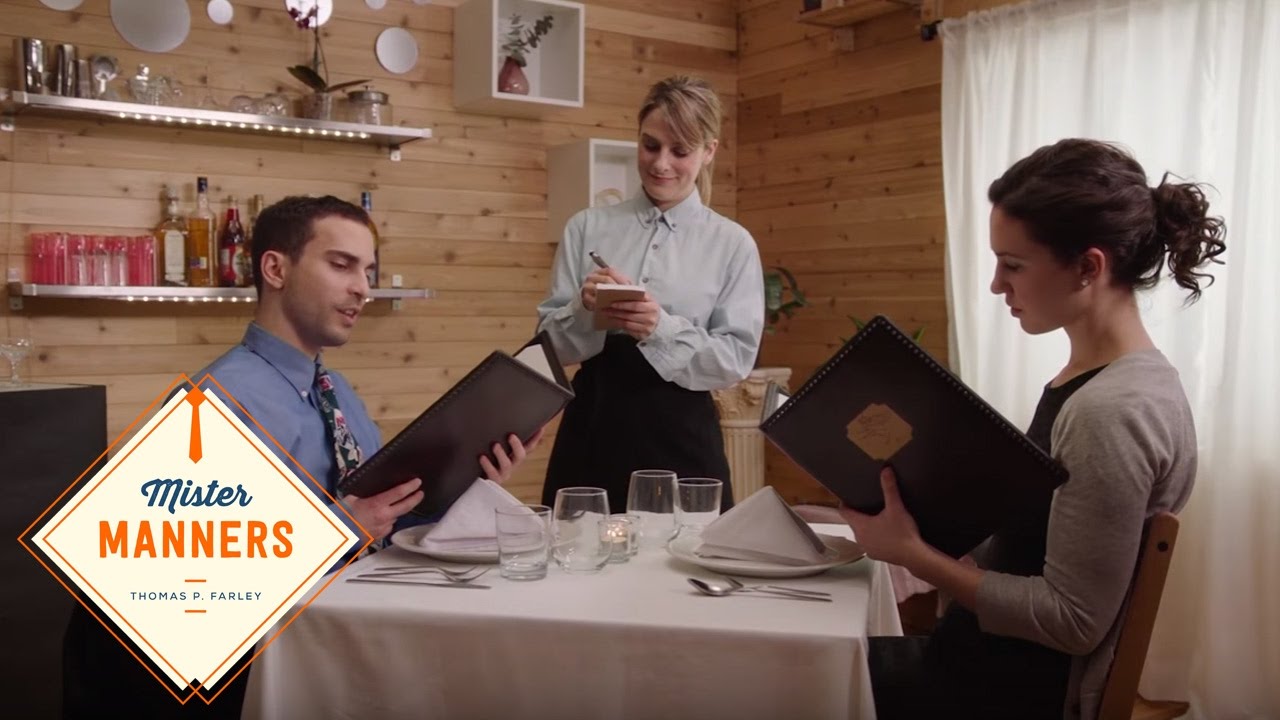 Mister Manners Takes on Work Lunch Etiquette Food Network YouTube