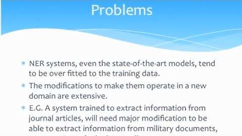 Named Entity Recognition