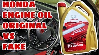 Honda : Engine Oil Original vs Fake