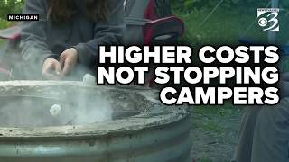 Higher costs not stopping Memorial Day campers in Michigan