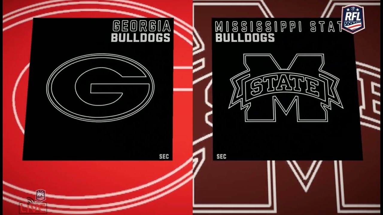 RFL NCAA Series Mississippi State vs Georgia Week 2 Highlights - YouTube