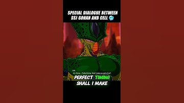 Special Dialogue Between Future Gohan And Cell 🤯 #crashout #futuregohan #sparkingzero #dragonballz