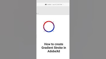 How to create Gradient Stroke in Adobe Xd #shorts #adobexdtutorial #adobe