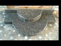 how to granite round step install the India work marble flooring Gopi