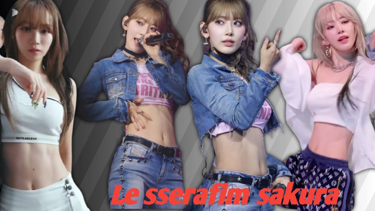 le sserafim sakura very sexy collections.         sakura hot compilation