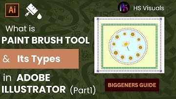 How to use the Paint Brush tool in Adobe Illisturator2025| Beginners Guide| HS Visuals Effects