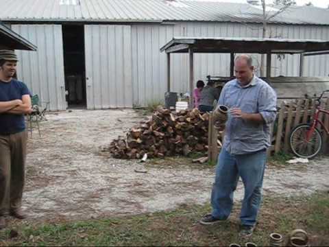 Unloading the wood fired Anagama Pottery Kiln January 1st 2009