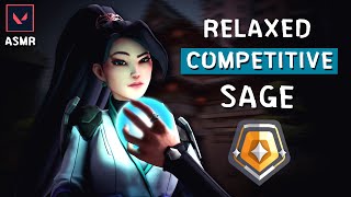 RELAXING COMPETITIVE SAGE 😴🍃 ASMR VALORANT 🍃 Gum Chewing Sound, Soft Voice screenshot 3