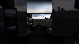 Trucker's POV - Driving Through Rain &amp; Dusk on the Highway #shorts  #ets2  #nocommentary  #pov
