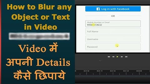 How to Blur Text in Video | Blur Effect | Openshot Blur Effect Tutorial in Hindi