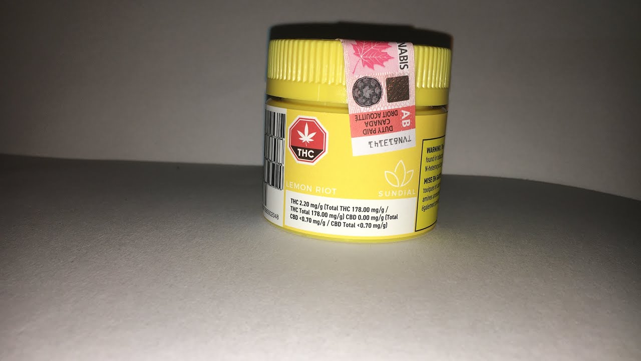 Weed Unboxing- Lemon Riot By Sundial