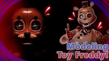 (FNaF/Blender) Speed Modeling Toy Freddy!