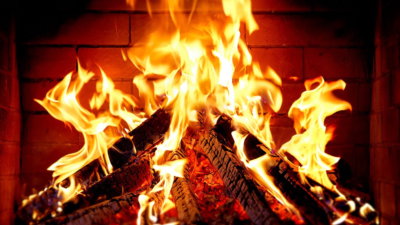 🔥 Fireplace 4K UHD! Fireplace with Crackling Fire Sounds. Fireplace Ambience