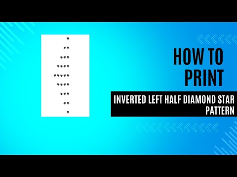 Learn to Code a Inverted Left Half Diamond Star Pattern in Java - Step ...