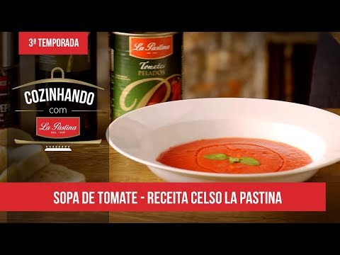 Vídeo: Sopa Cremosa De Tomate Com Manjericão