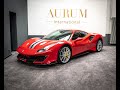 2020 ferrari 488 pista rosso corsa walkaround by aurum international in 4k