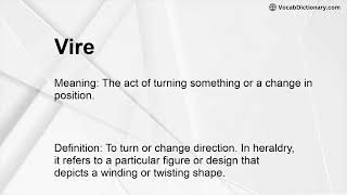Vire Meaning