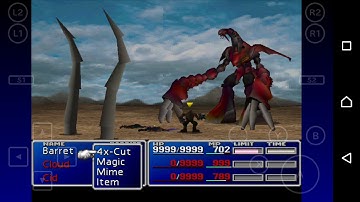 Final Fantasy 7 Best setup for autokill RUBY & EMERALD weapons (barret solo)