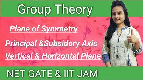 Group Theory Part-2 Plane of Symmetry (POS) for NET GATE &IIT JAM by Vinita Choudhary