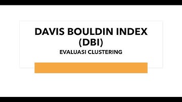 Evaluasi Clustering dengan DBI (part #2 of 3)