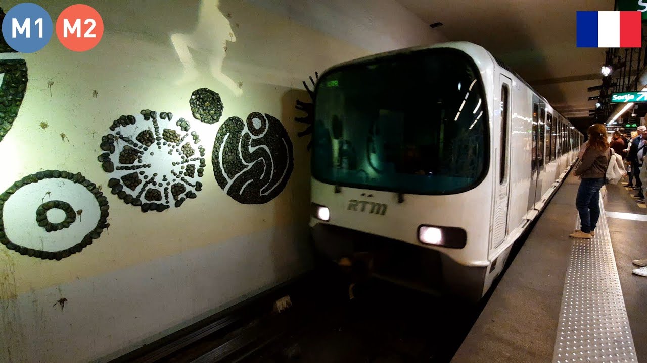 Métro de Marseille en France/ Marseille of Subway on 31/12/2023 YouTube