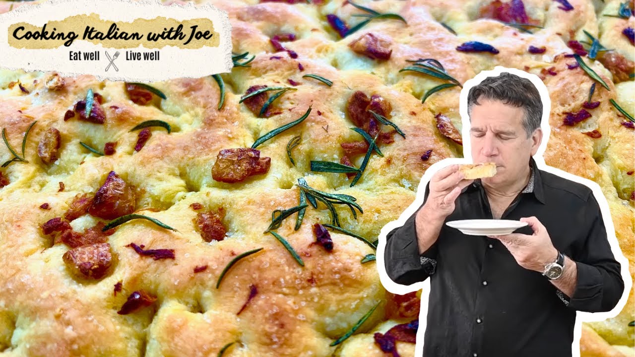 Простой и вкусный хлеб фокачча | Готовим итальянскую кухню с Джо