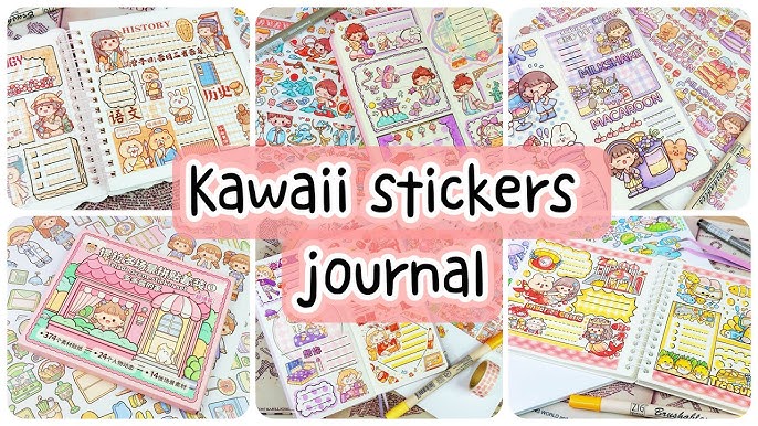 stickers journaling 💕cute kawaii sticker🌈 Immersive ASMR bullet