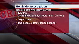 One dead, one injured in shooting in Mt. Clemens