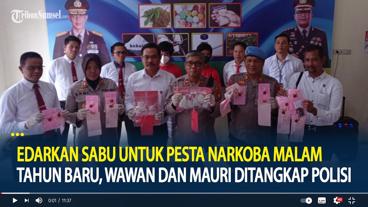 Edarkan Sabu untuk Pesta Narkoba Malam Tahun Baru, Wawan dan Mauri Ditangkap Polisi