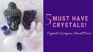 TOP 5 MUST HAVE CRYSTALS FOR BEGINNERS | 5 Crystals Everyone Should Own & Why! | Zuwena Salim