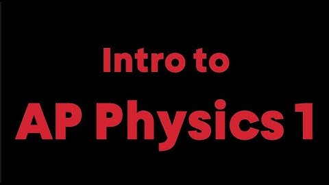 Intro to AP Physics 1
