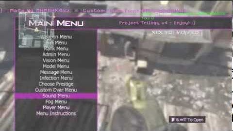 MW2 - TU8 - Project Trilogy v4 Mod Menu + Download!