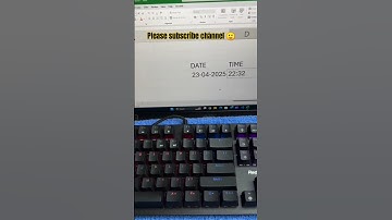 Date and Time Shortcut keys in Excel #shorts #short #trandingshorts