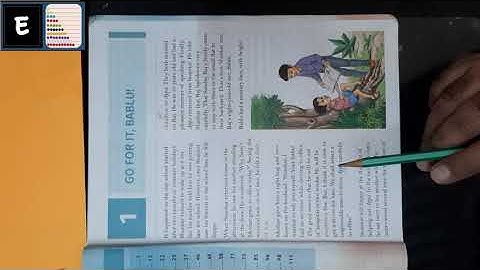 Class 6th, English, Chapter 1. Go for it, Bablu! (Lecture 1)