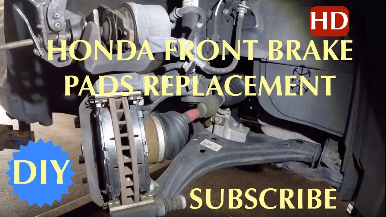 How to replace front brake pads on 2018 Honda Accord - YouTube