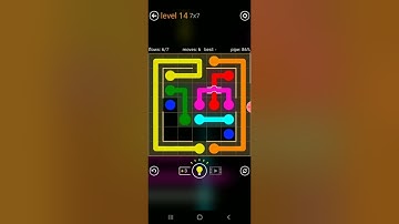 How to solve flow free bridge (courtyard pack 7x7 level 14)