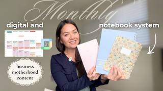 How I Plan My Month in Google Calendar & Execute in a Notebook (Working Mom) | March Reset