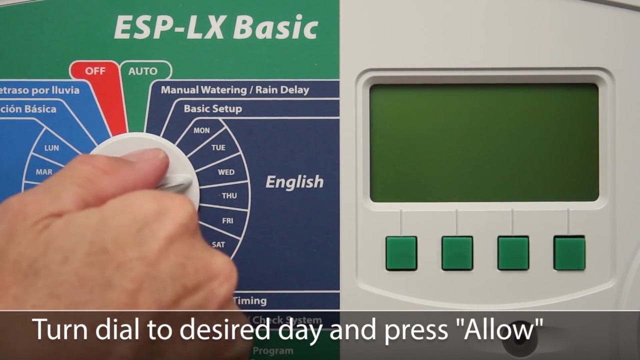 Rain Bird Esp Lx Programming Chart