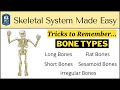 Skeletal system types of bones in under 10 minutes anatomy physiology human body