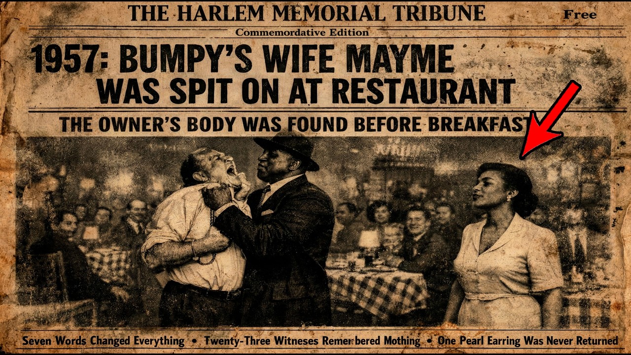1957: Bumpy's Wife Mayme Was Spit On at Restaurant — The Owner's B*dy Was Found Before Breakfast