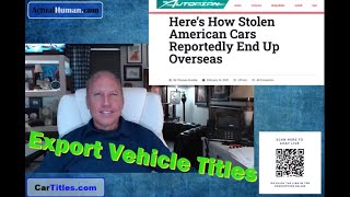 Celebrity How To Get A Car Title For Export Wealth