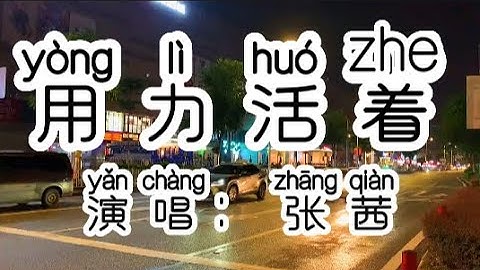 Chinese - 中国語歌ピンイン付き《用力活着》learn Chinese with pop song 听歌学中文43一首《用力活着》唱出了多少人生活中的无奈