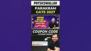 PW Parakram GATE 2027 Batch Coupon Code | PW GATE Coupon Code | #gatewallah #pw #gateexam #gate2027